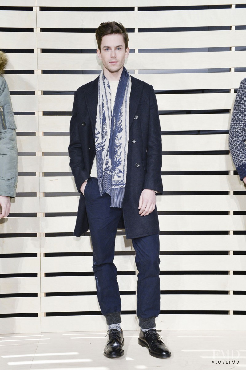 Jeremy Young featured in  the J.Crew fashion show for Autumn/Winter 2014