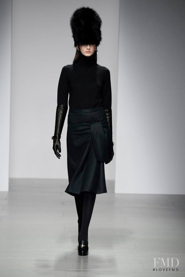 Mara Jankovic featured in  the DAKS fashion show for Autumn/Winter 2014