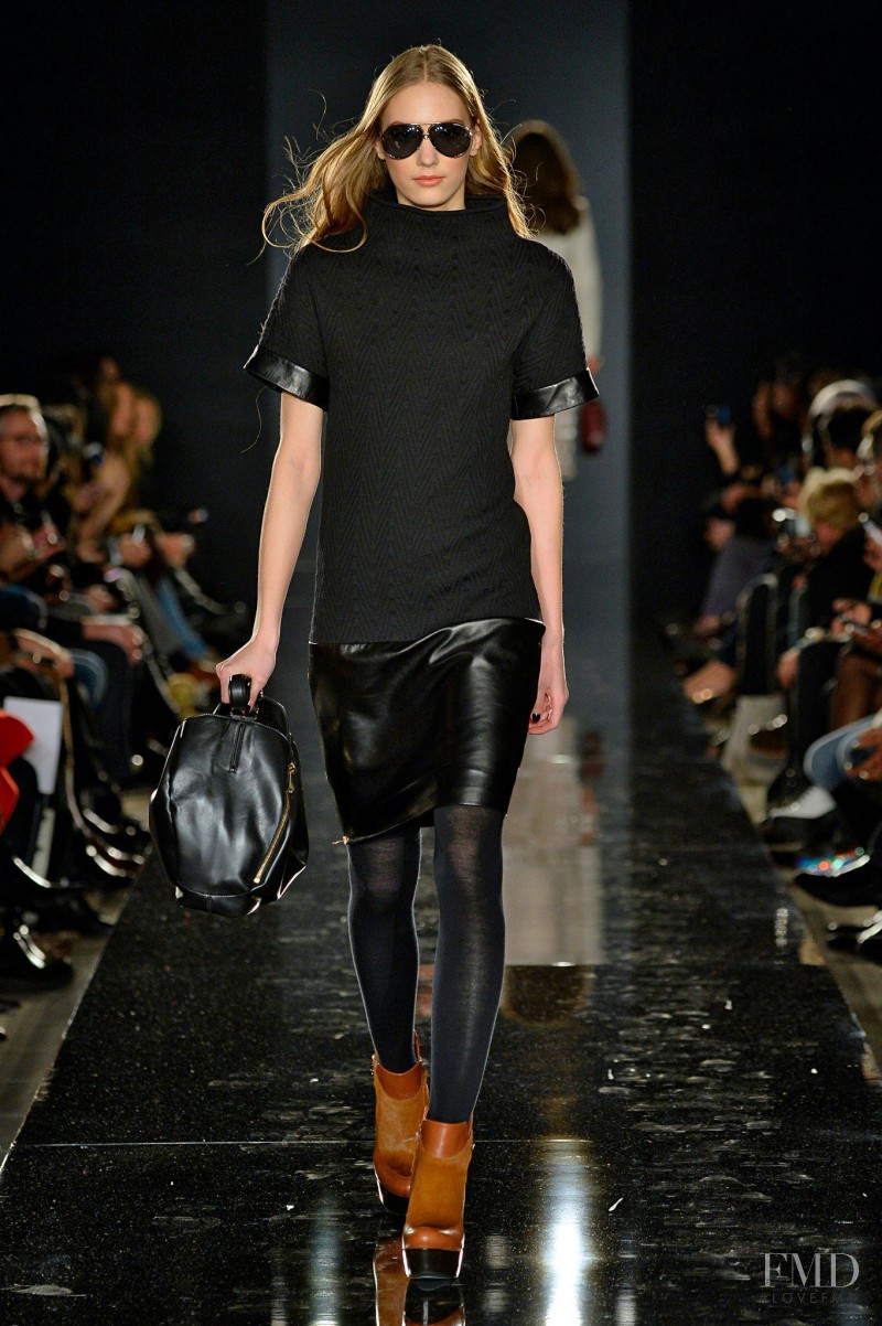 Vera Vavrova featured in  the Porsche Design fashion show for Autumn/Winter 2014