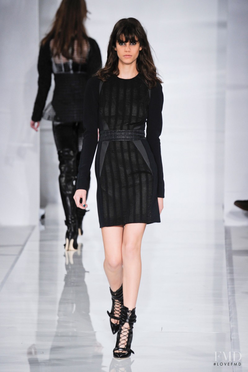 Antonina Petkovic featured in  the Antonio Berardi fashion show for Autumn/Winter 2014