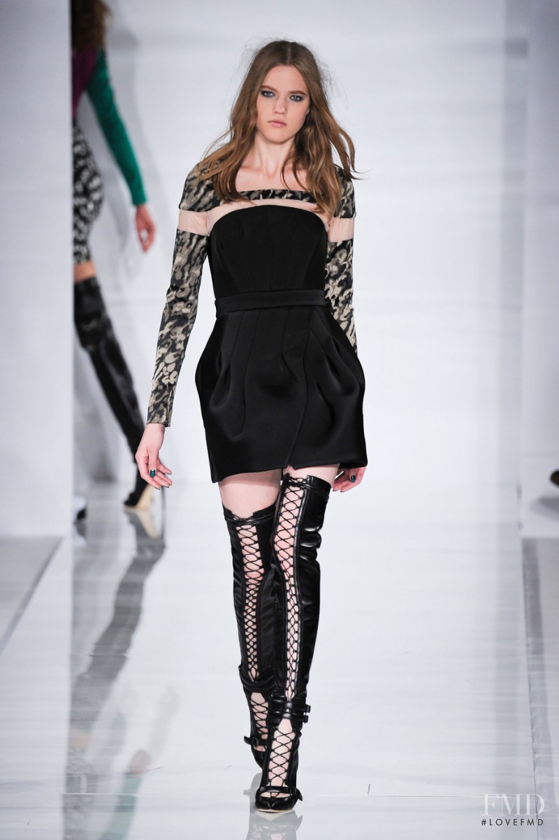 Milana Kruz featured in  the Antonio Berardi fashion show for Autumn/Winter 2014