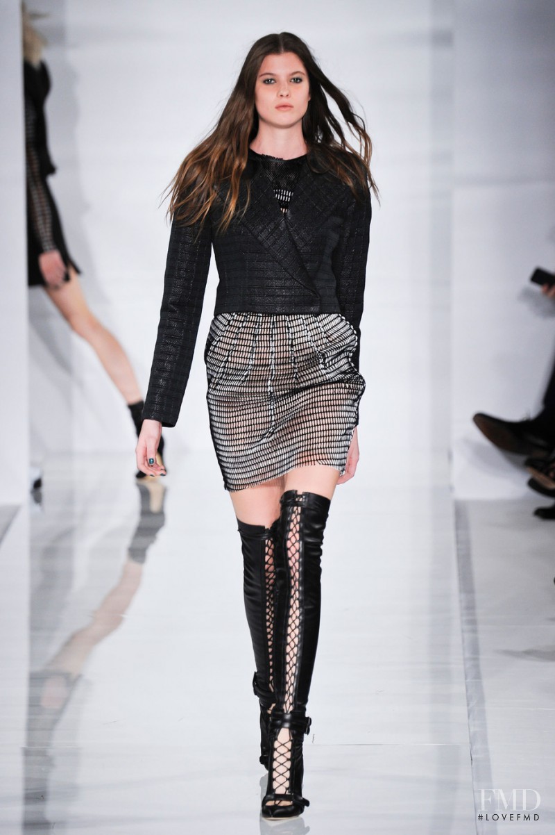 Estee Rammant featured in  the Antonio Berardi fashion show for Autumn/Winter 2014
