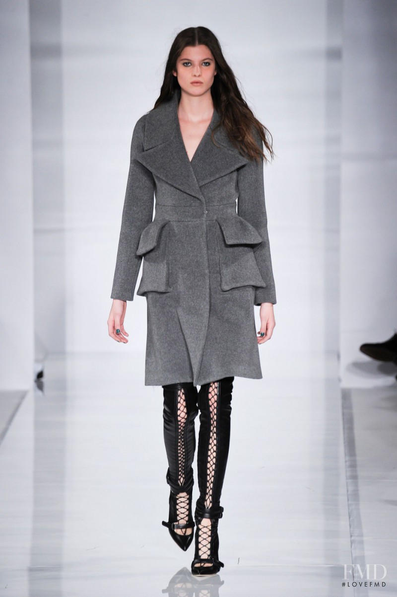 Estee Rammant featured in  the Antonio Berardi fashion show for Autumn/Winter 2014