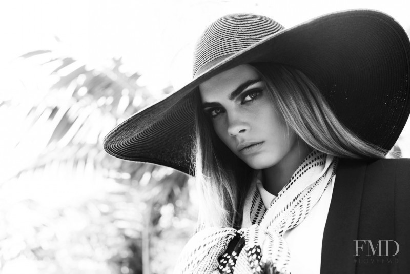 Cara Delevingne featured in  the Reserved advertisement for Spring/Summer 2013