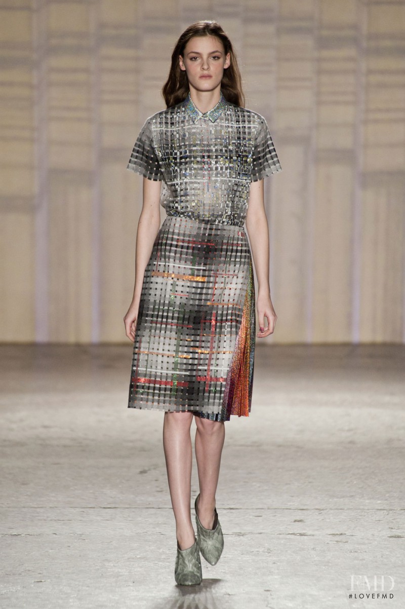 Kremi Otashliyska featured in  the Marco de Vincenzo fashion show for Autumn/Winter 2014