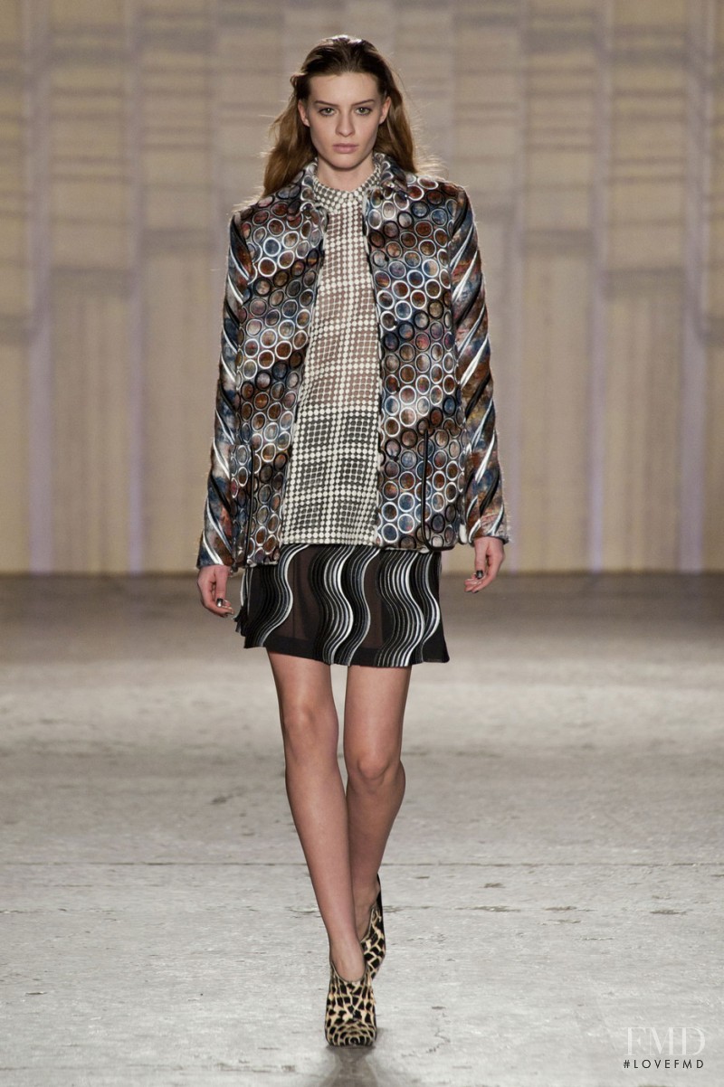 Cristina Mantas featured in  the Marco de Vincenzo fashion show for Autumn/Winter 2014