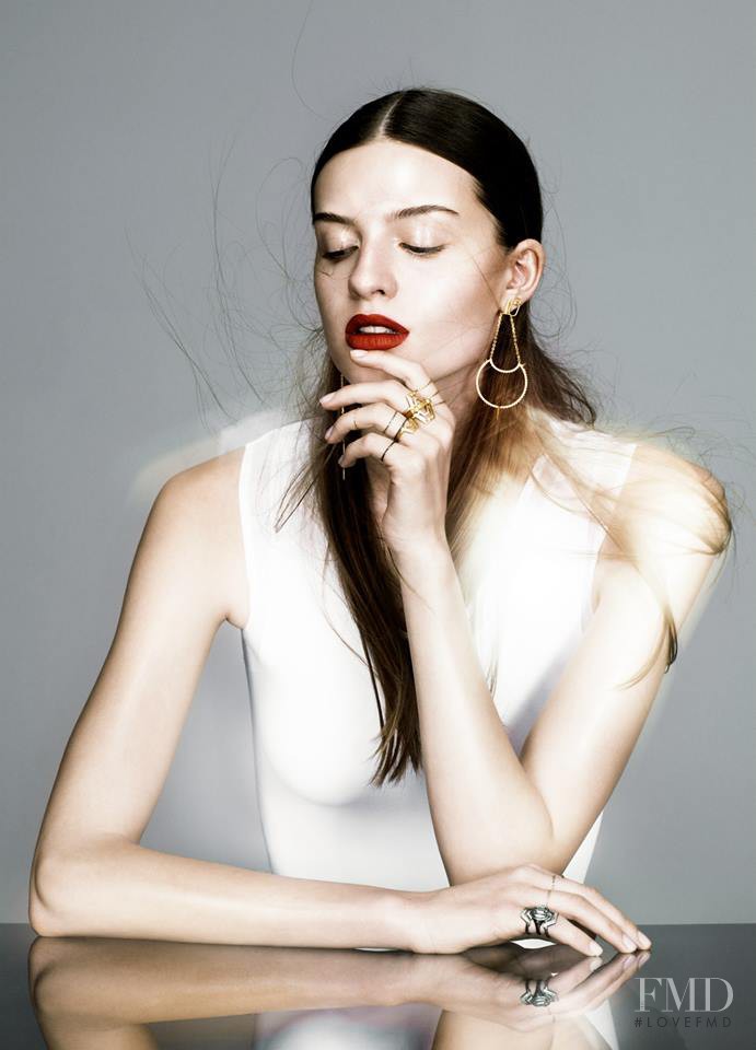 Cristina Mantas featured in  the Maria Black Jewelery advertisement for Autumn/Winter 2013