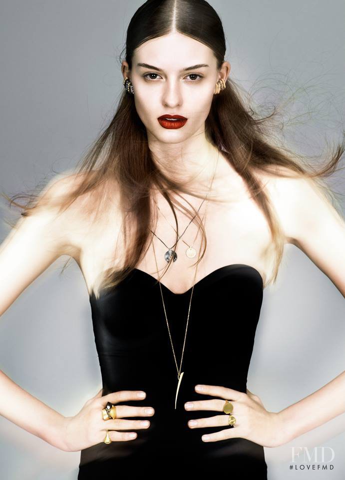 Cristina Mantas featured in  the Maria Black Jewelery advertisement for Autumn/Winter 2013