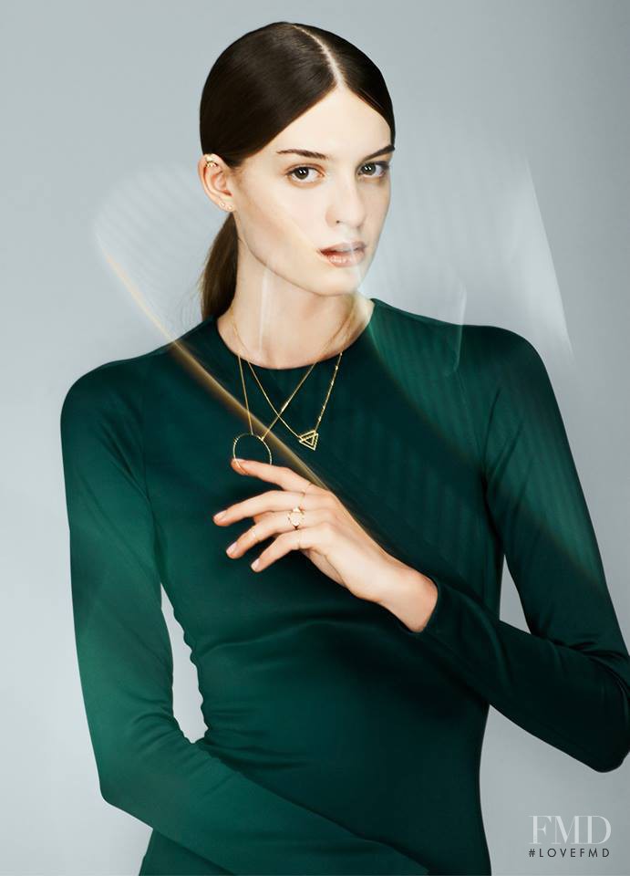 Cristina Mantas featured in  the Maria Black Jewelery advertisement for Autumn/Winter 2013