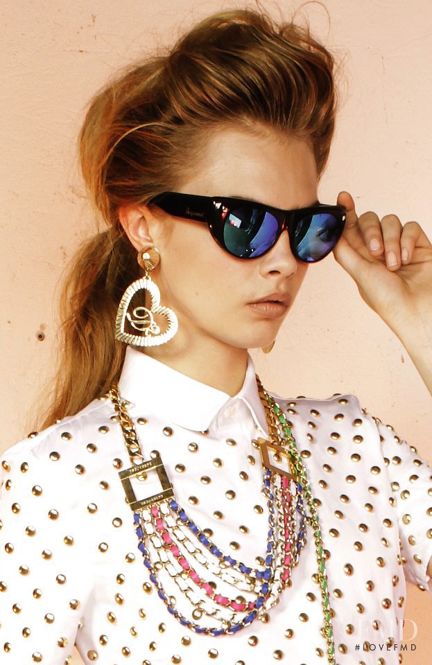 Cara Delevingne featured in  the DSquared2 Eyewear lookbook for Resort 2013