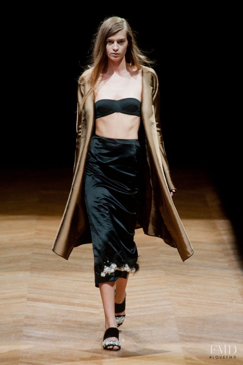 Cristina Mantas featured in  the Sharon Wauchob fashion show for Spring/Summer 2014