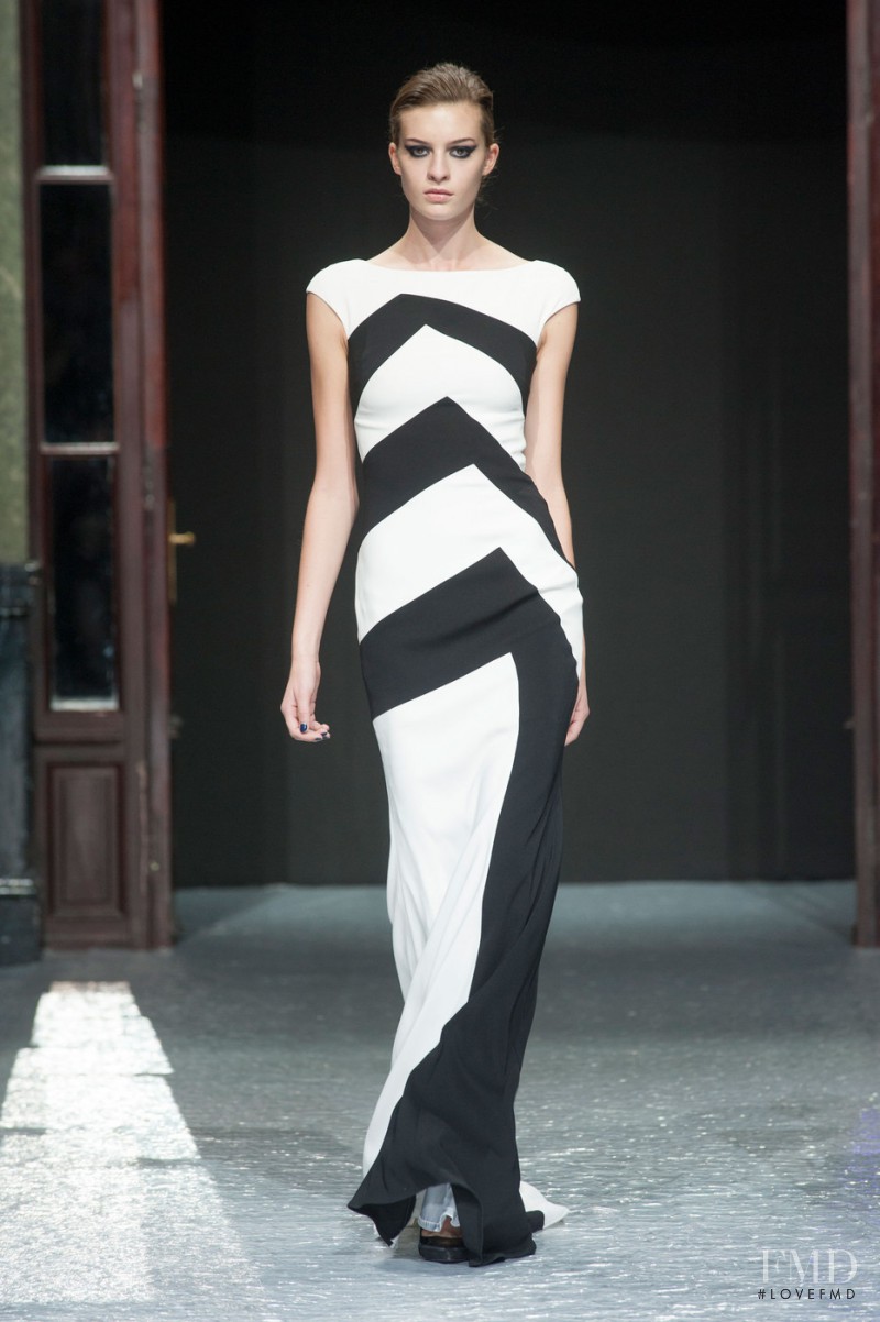 Cristina Mantas featured in  the Talbot Runhof fashion show for Spring/Summer 2013