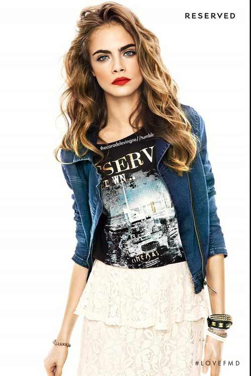 Cara Delevingne featured in  the Reserved lookbook for Spring/Summer 2013