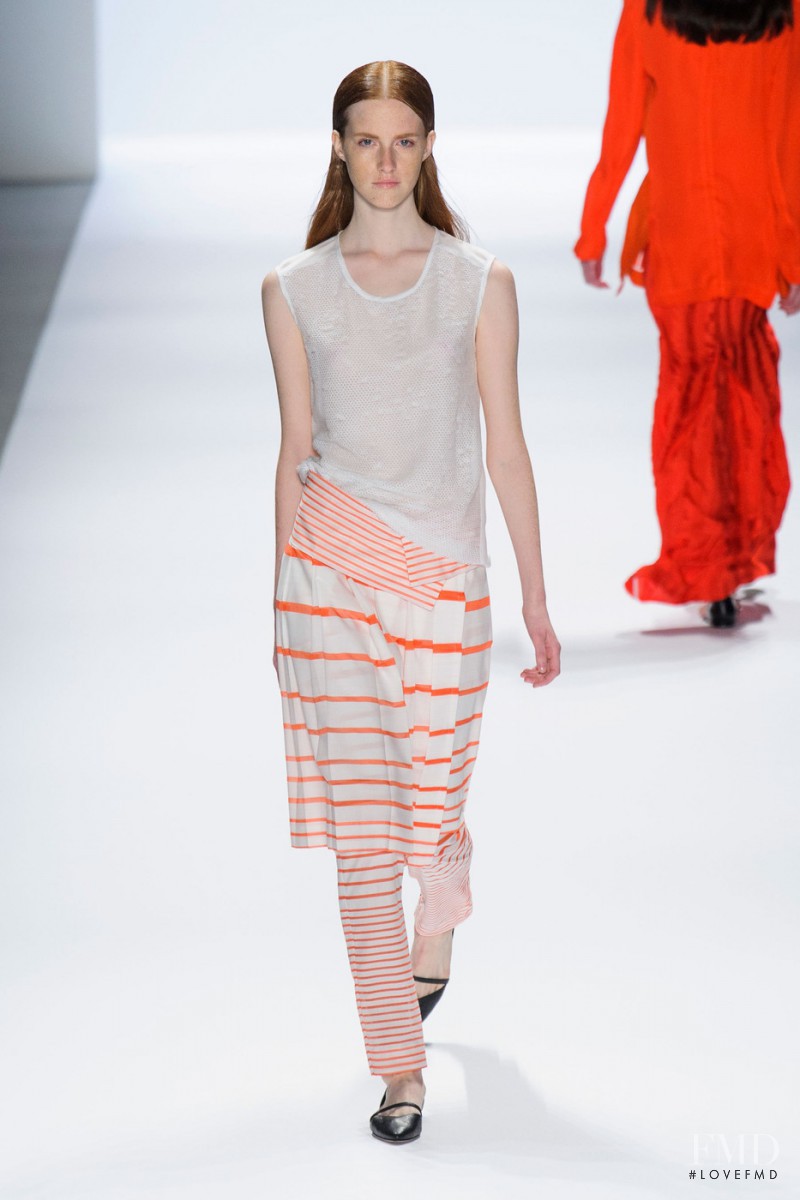 Magdalena Jasek featured in  the Richard Chai fashion show for Spring/Summer 2014