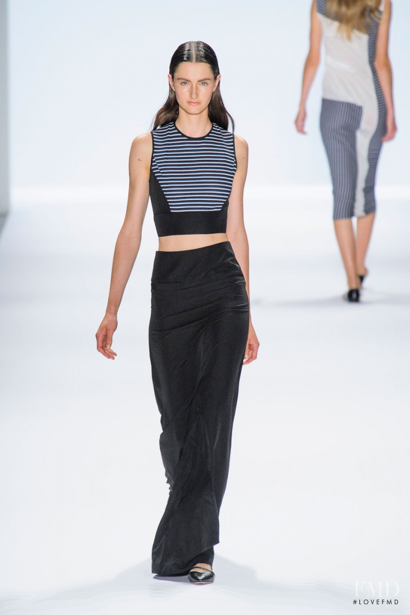 Mackenzie Drazan featured in  the Richard Chai fashion show for Spring/Summer 2014