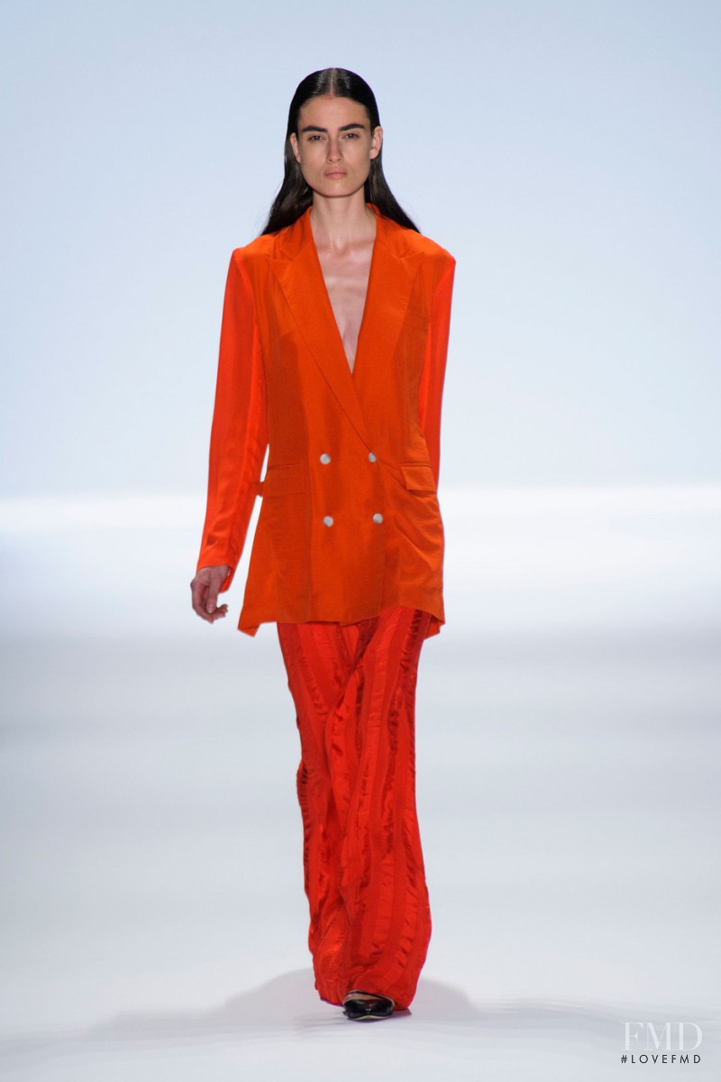 Pauline van der Cruysse featured in  the Richard Chai fashion show for Spring/Summer 2014