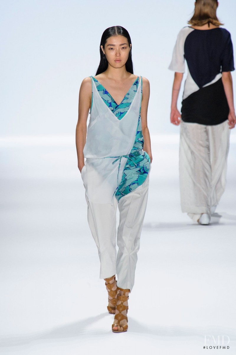 Sung Hee Kim featured in  the Richard Chai fashion show for Spring/Summer 2014