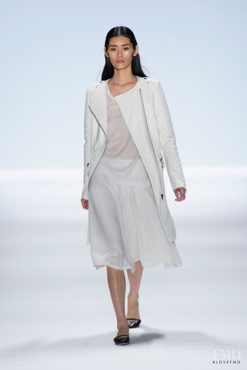 Ming Xi featured in  the Richard Chai fashion show for Spring/Summer 2014