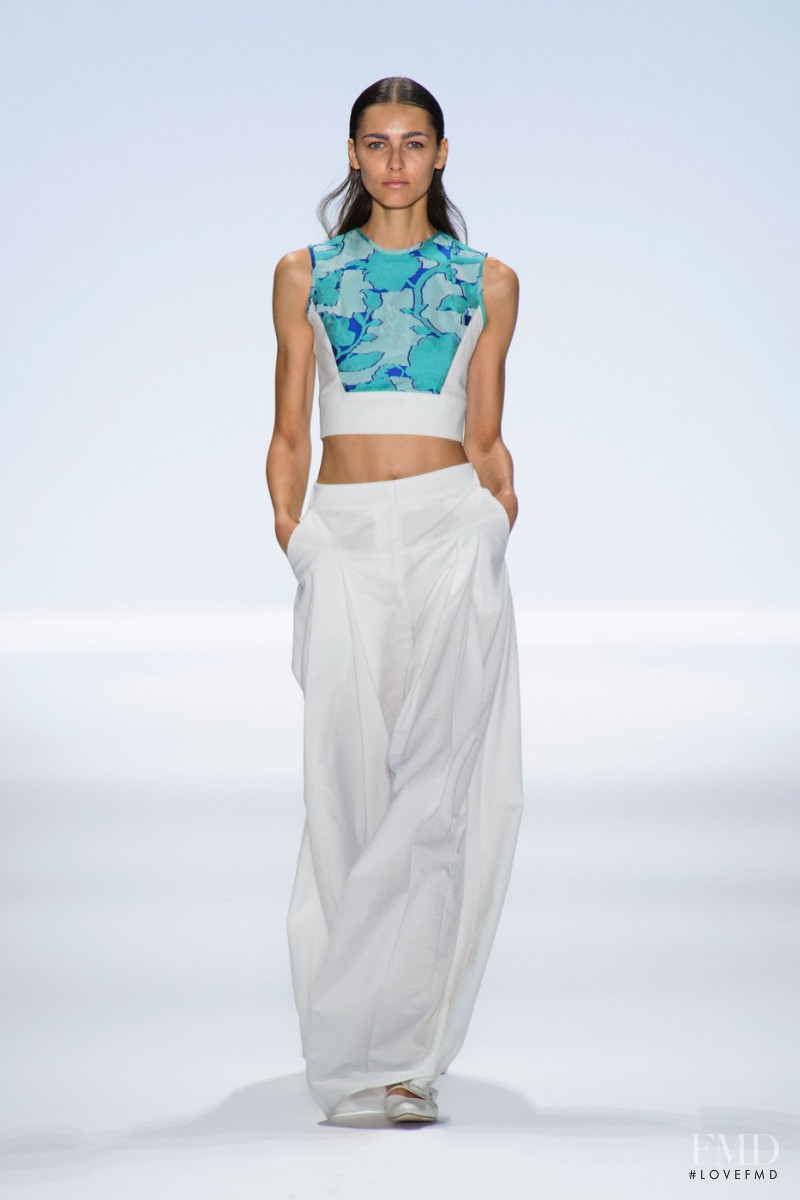 Cristina Mantas featured in  the Richard Chai fashion show for Spring/Summer 2014