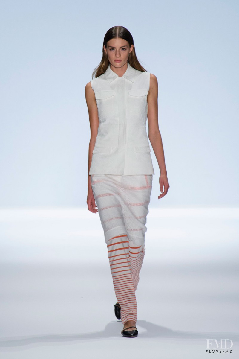 Cristina Mantas featured in  the Richard Chai fashion show for Spring/Summer 2014