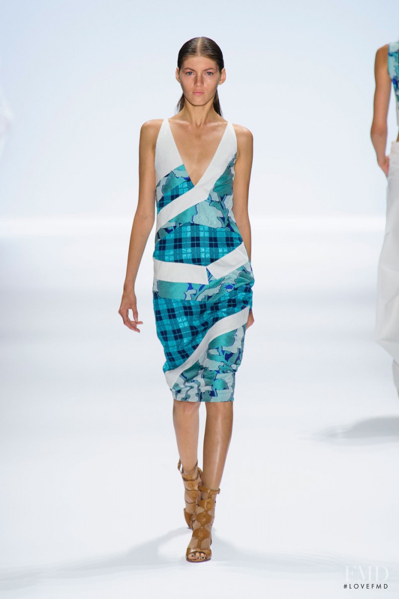 Valery Kaufman featured in  the Richard Chai fashion show for Spring/Summer 2014