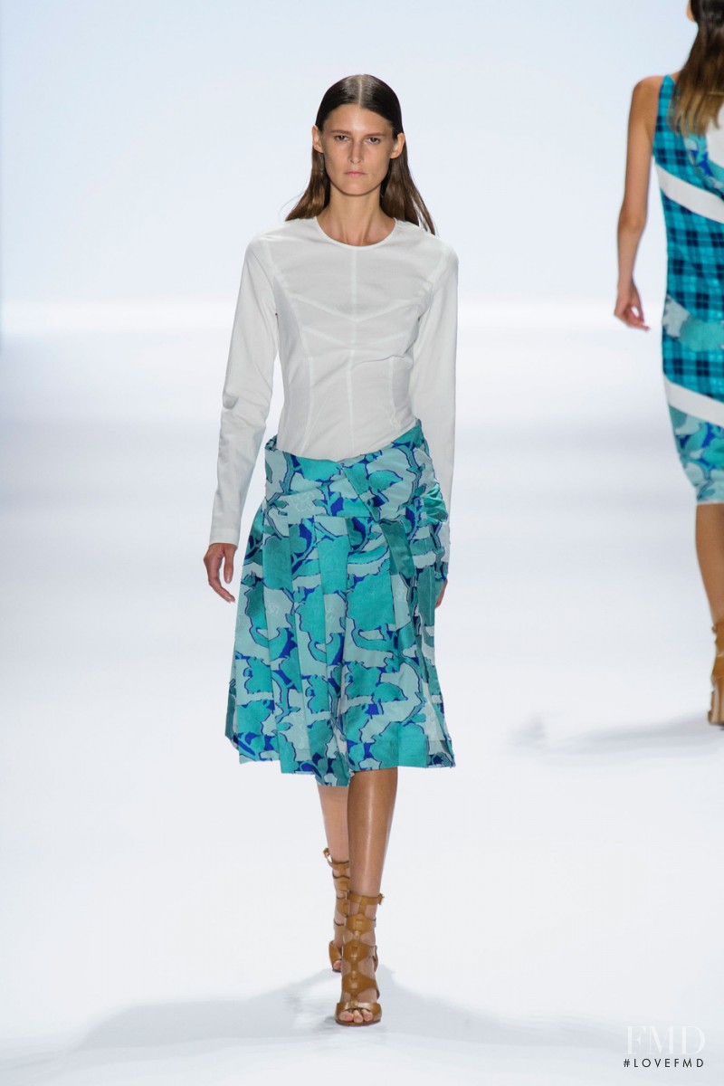Marie Piovesan featured in  the Richard Chai fashion show for Spring/Summer 2014