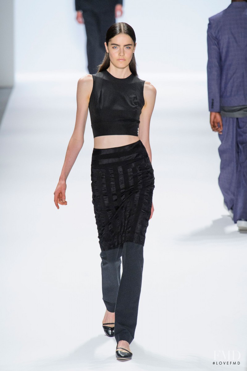Daphne Velghe featured in  the Richard Chai fashion show for Spring/Summer 2014
