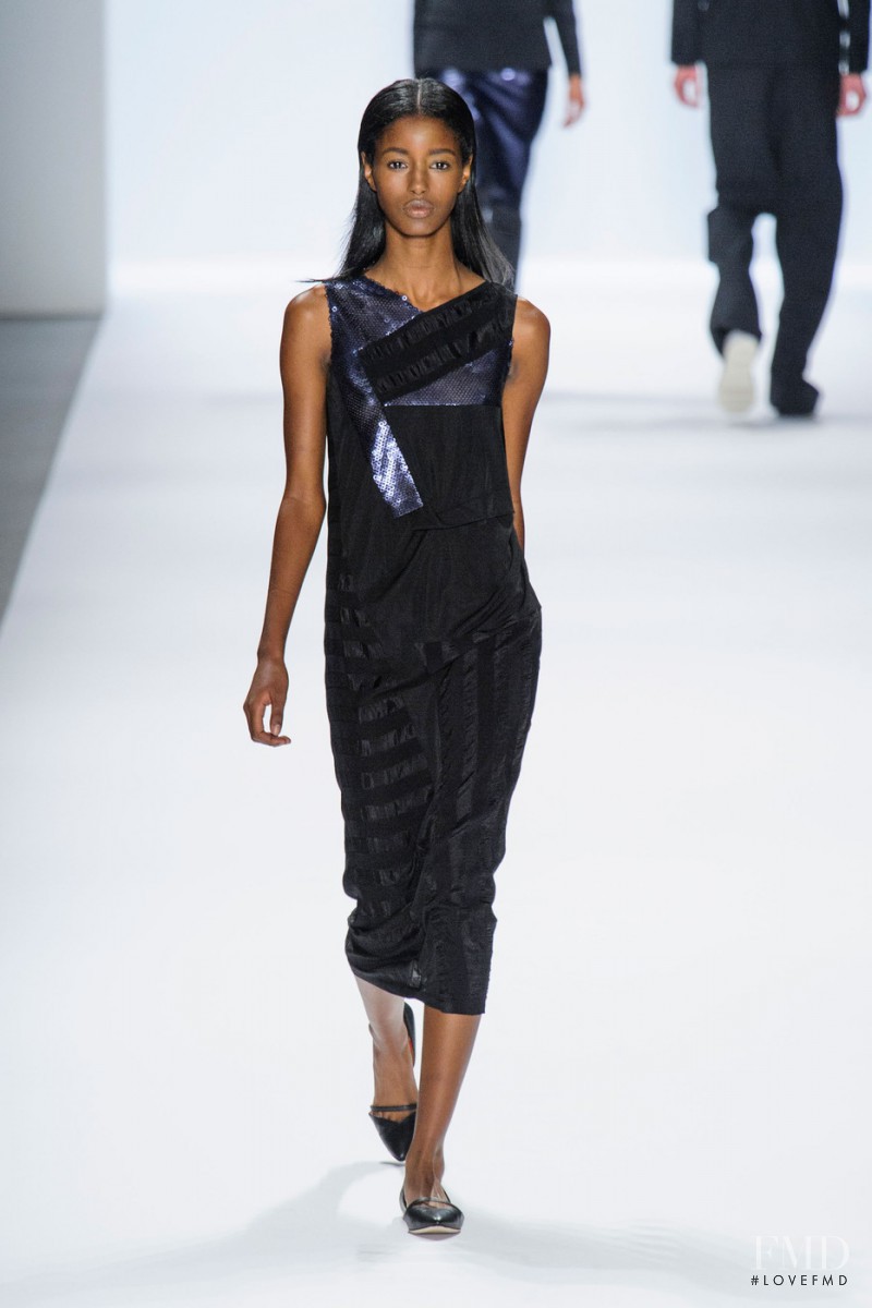 Senait Gidey featured in  the Richard Chai fashion show for Spring/Summer 2014