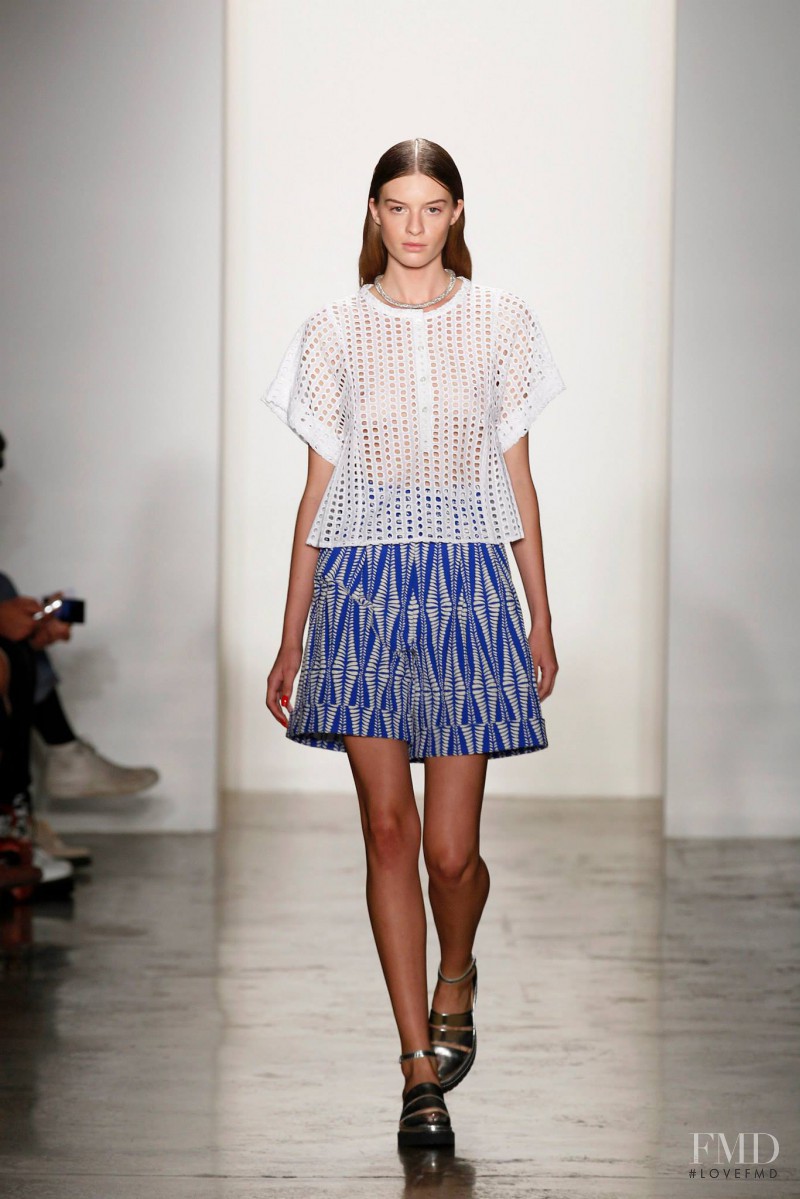 Cristina Mantas featured in  the Timo Weiland fashion show for Spring/Summer 2014