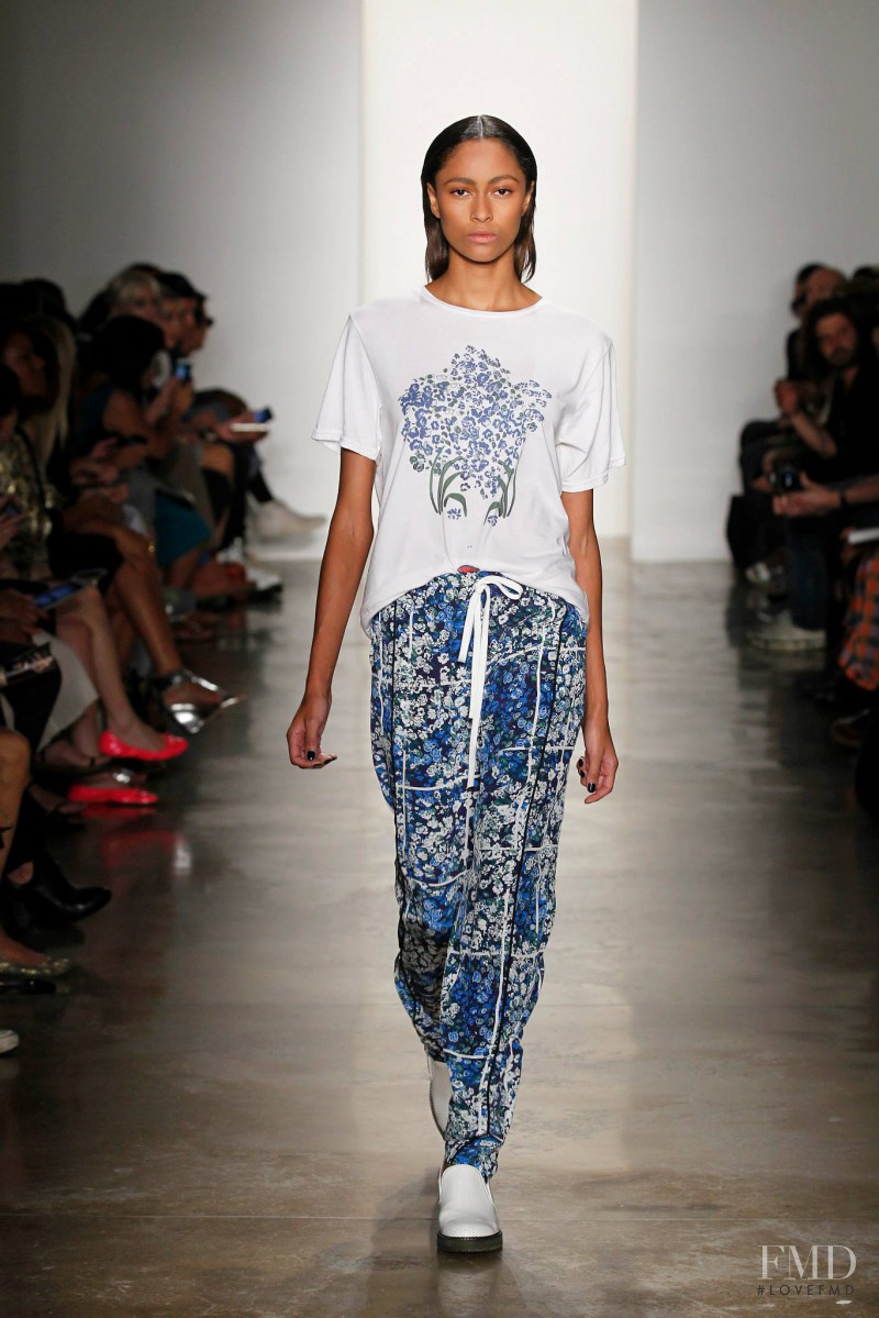 Catherine Decome featured in  the Timo Weiland fashion show for Spring/Summer 2014