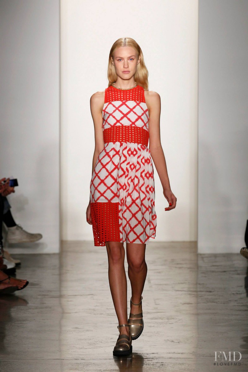 Caroline Mathis featured in  the Timo Weiland fashion show for Spring/Summer 2014