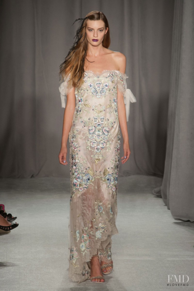 Cristina Mantas featured in  the Marchesa fashion show for Spring/Summer 2014