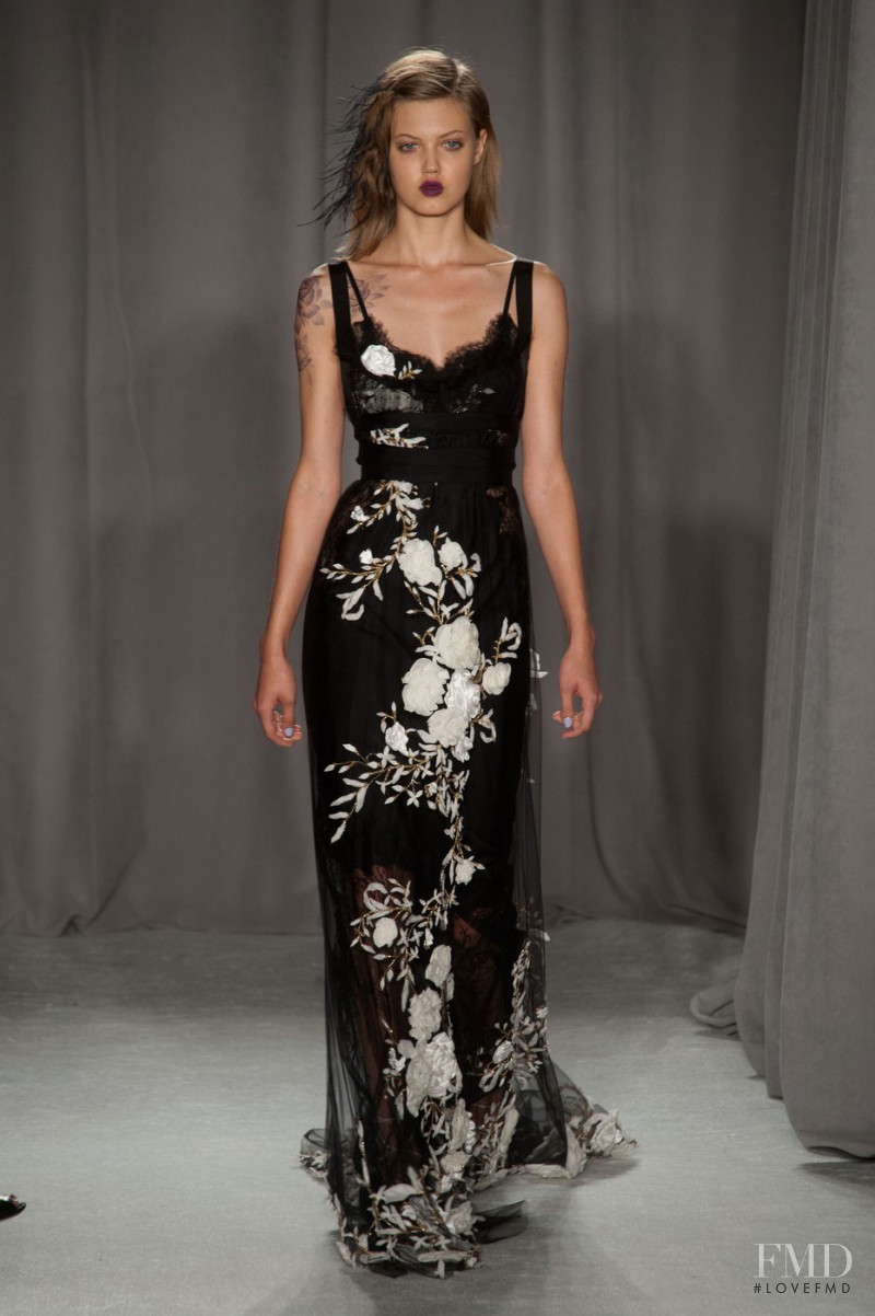 Lindsey Wixson featured in  the Marchesa fashion show for Spring/Summer 2014