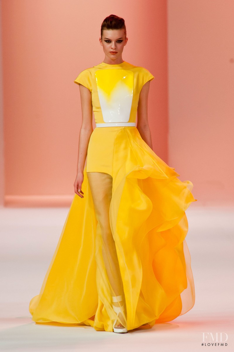 Cristina Mantas featured in  the Stéphane Rolland fashion show for Spring/Summer 2014