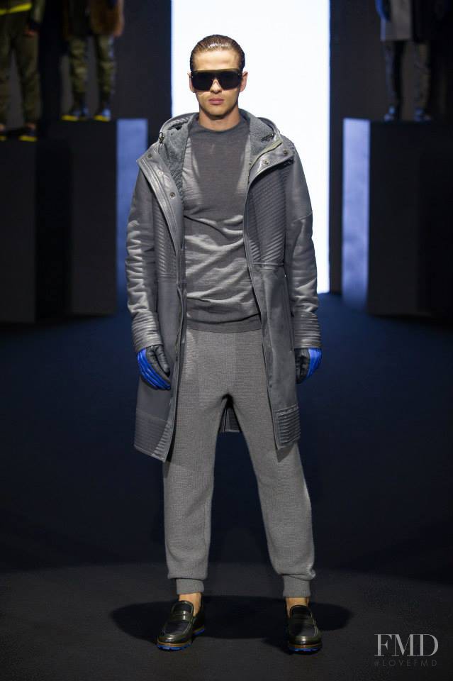 Lucas Mascarini featured in  the Dirk Bikkembergs fashion show for Autumn/Winter 2014