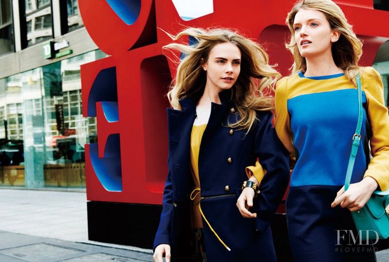 Cara Delevingne featured in  the Goelia advertisement for Winter 2013