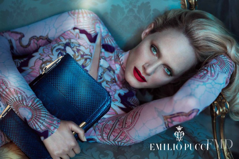 Amber Valletta featured in  the Pucci advertisement for Fall 2012