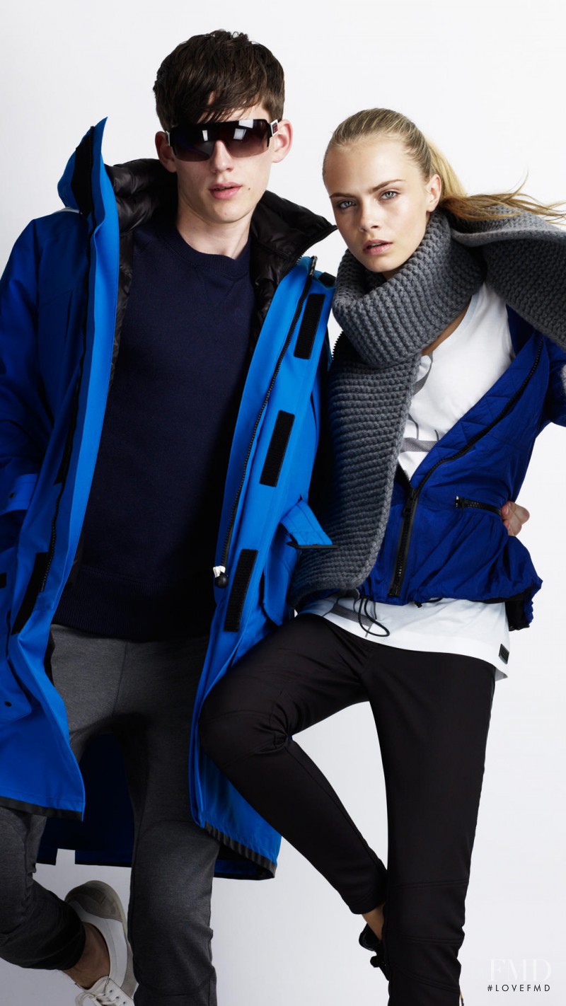 Cara Delevingne featured in  the Burberry Sport advertisement for Winter 2012