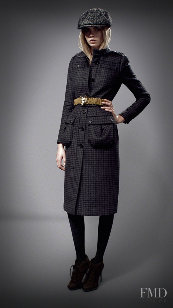 Cara Delevingne featured in  the Burberry lookbook for Autumn/Winter 2012