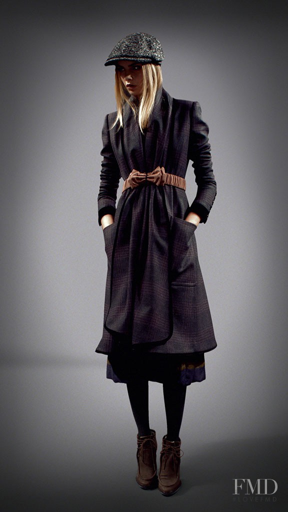 Cara Delevingne featured in  the Burberry lookbook for Autumn/Winter 2012