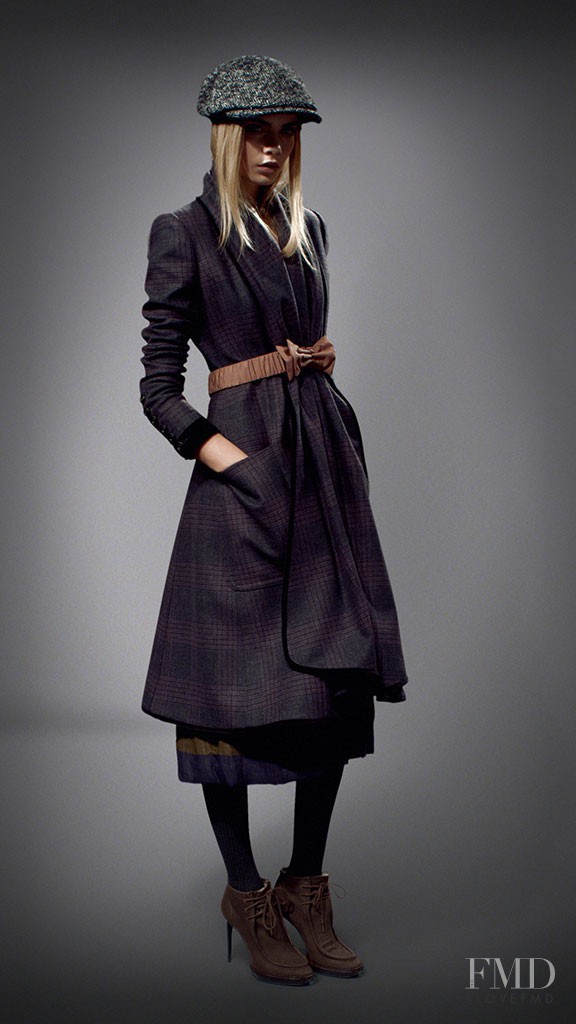 Cara Delevingne featured in  the Burberry lookbook for Autumn/Winter 2012