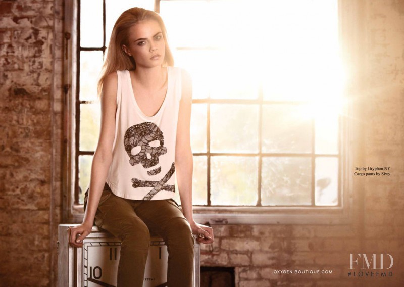 Cara Delevingne featured in  the Oxygen Boutique lookbook for Spring/Summer 2011