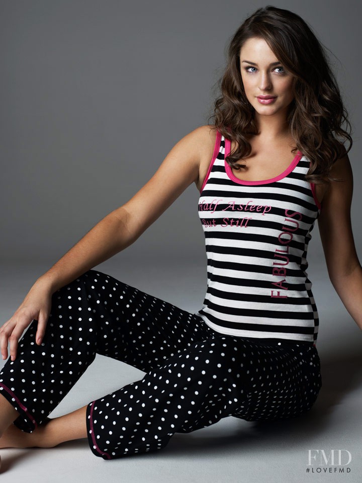 Violet Budd featured in  the La Senza catalogue for Winter 2009