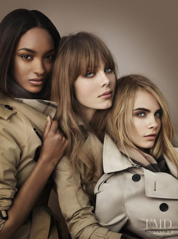 Cara Delevingne featured in  the Burberry Beauty advertisement for Autumn/Winter 2012
