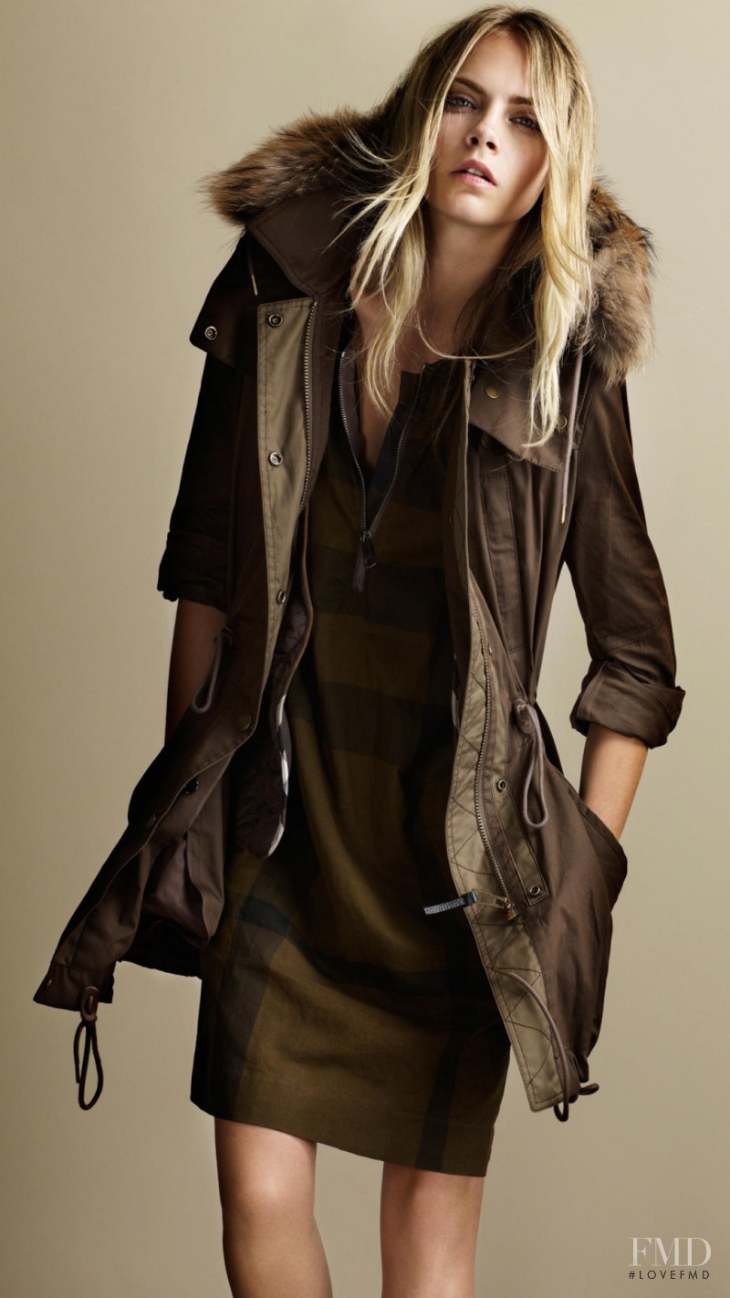 Cara Delevingne featured in  the Burberry lookbook for Spring/Summer 2012