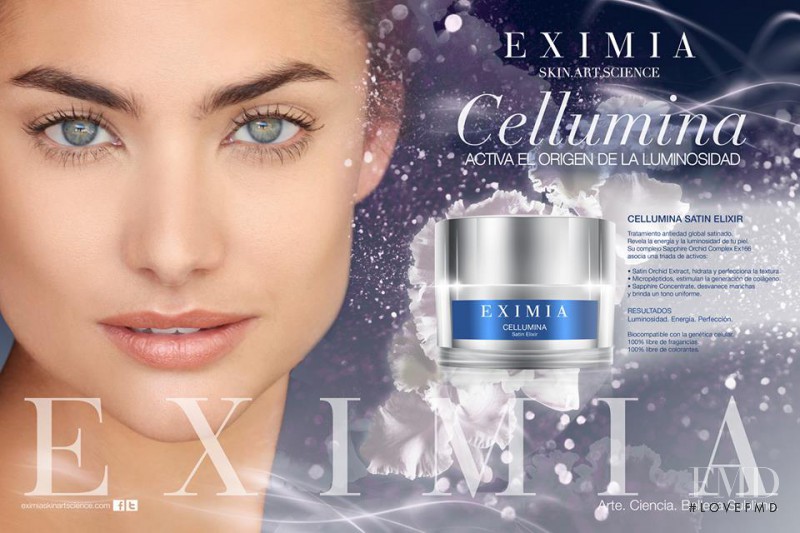 Lauren Mellor featured in  the Eximia advertisement for Winter 2014