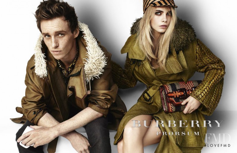 Cara Delevingne featured in  the Burberry Prorsum advertisement for Spring/Summer 2012