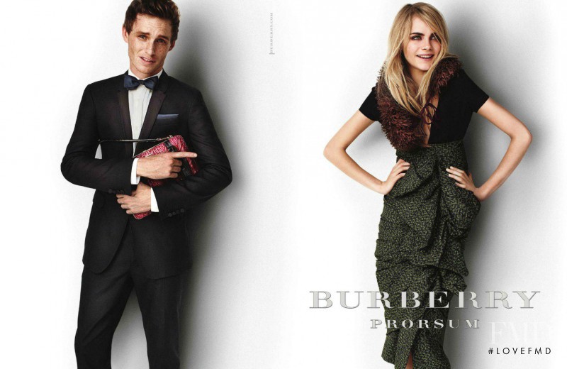 Cara Delevingne featured in  the Burberry Prorsum advertisement for Spring/Summer 2012