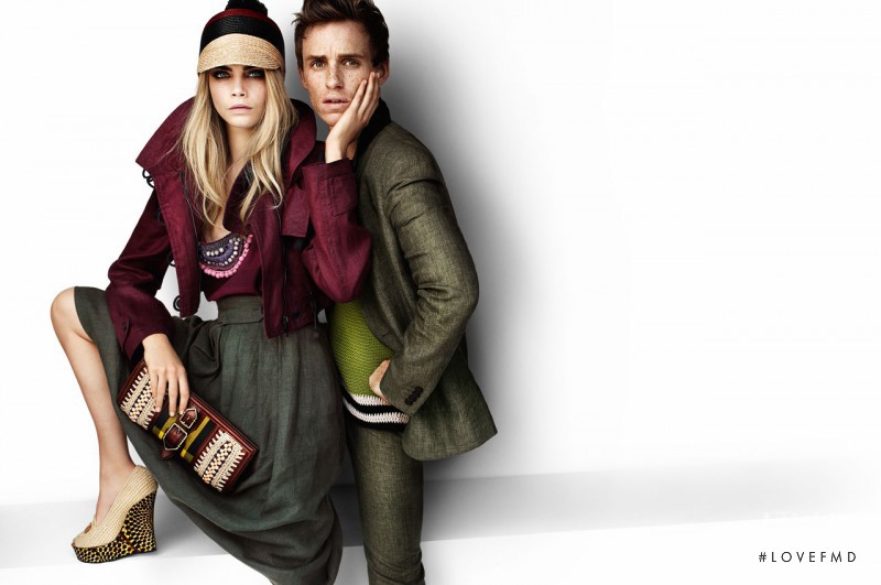 Cara Delevingne featured in  the Burberry Prorsum advertisement for Spring/Summer 2012