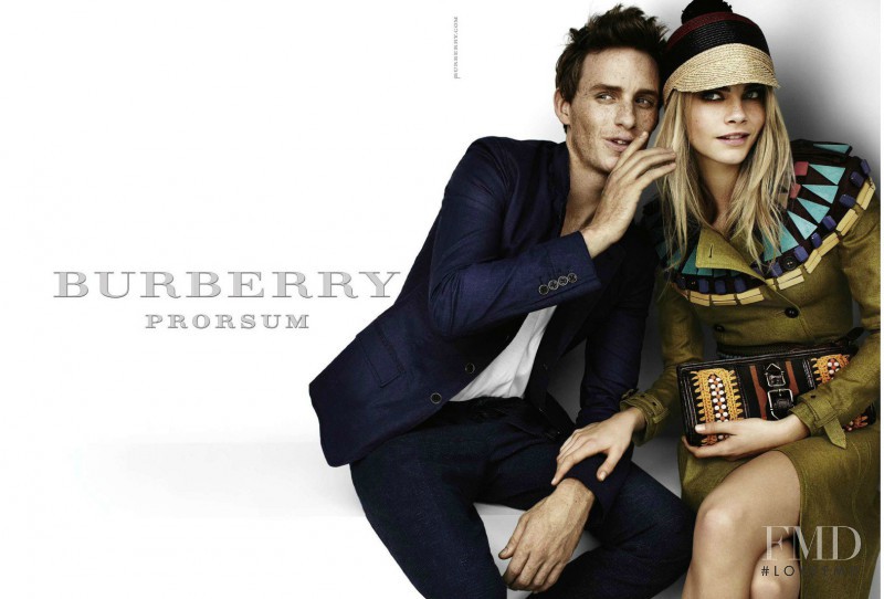 Cara Delevingne featured in  the Burberry Prorsum advertisement for Spring/Summer 2012